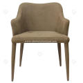 Khaki imported microfiber leather dining chairs